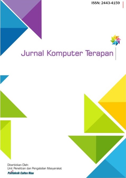 					View Vol. 2 No. 1 (2016): Jurnal Komputer Terapan
				